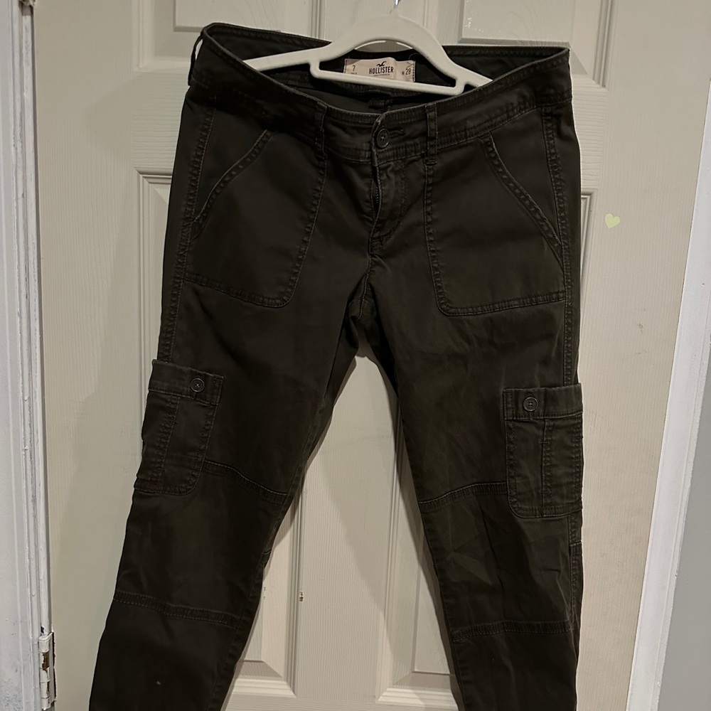 Women Hollister Pant, Green, size 28W, like new